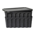 Ferm Living Paper Pulp Opbergdoos L - Set van 2 - Charcoal