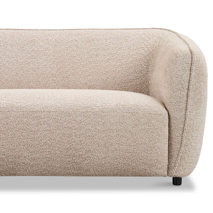 by fonQ Soft Hoekbank Links - Open Eind - Bouclé - Greige