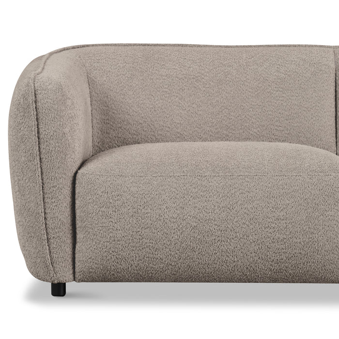 by fonQ Soft 3-zitsbank - Bouclé - Greige