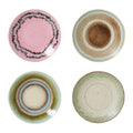 HKliving 70's Ceramics Schotels - Set van 4 - Doodle