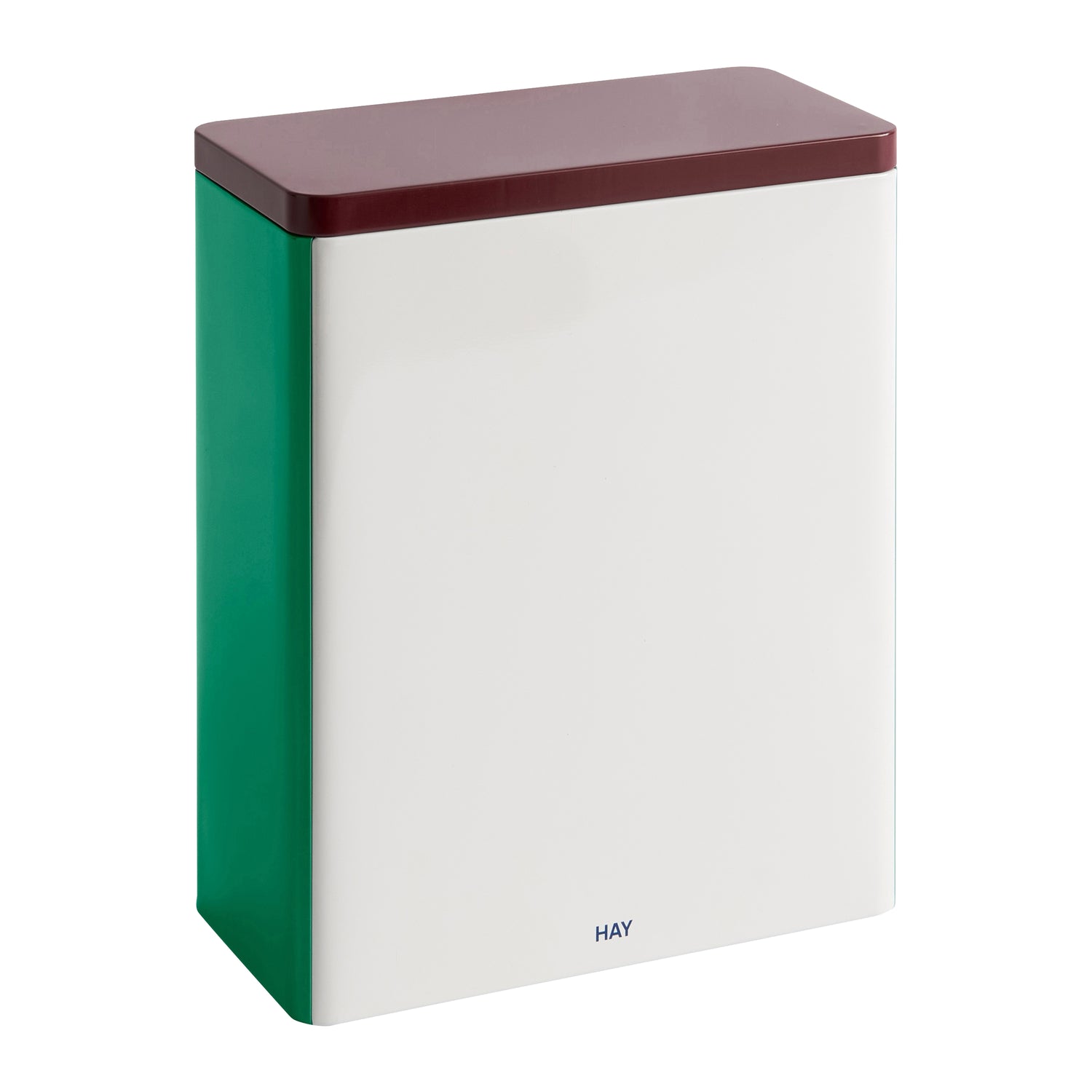 HAY Tin Voorraadblik X-Large - Off-White / Burgundy / Groen