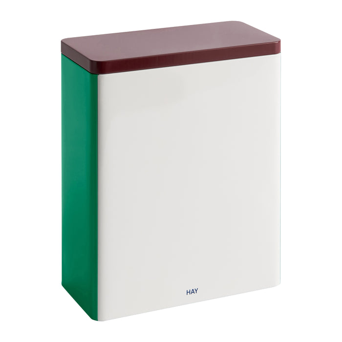 HAY Tin Voorraadblik X-Large - Off-White / Burgundy / Groen