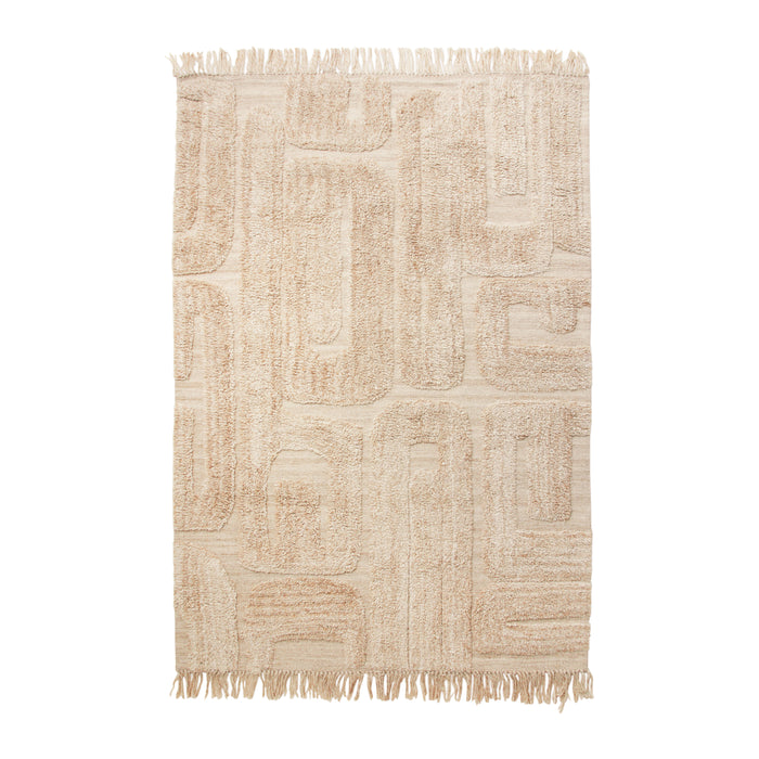 HKliving Tufted Vloerkleed 160 x 230 cm - Limestone