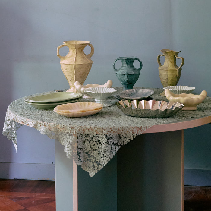 HKliving Dining Table Eettafel - Ø 130 cm - Pale Green