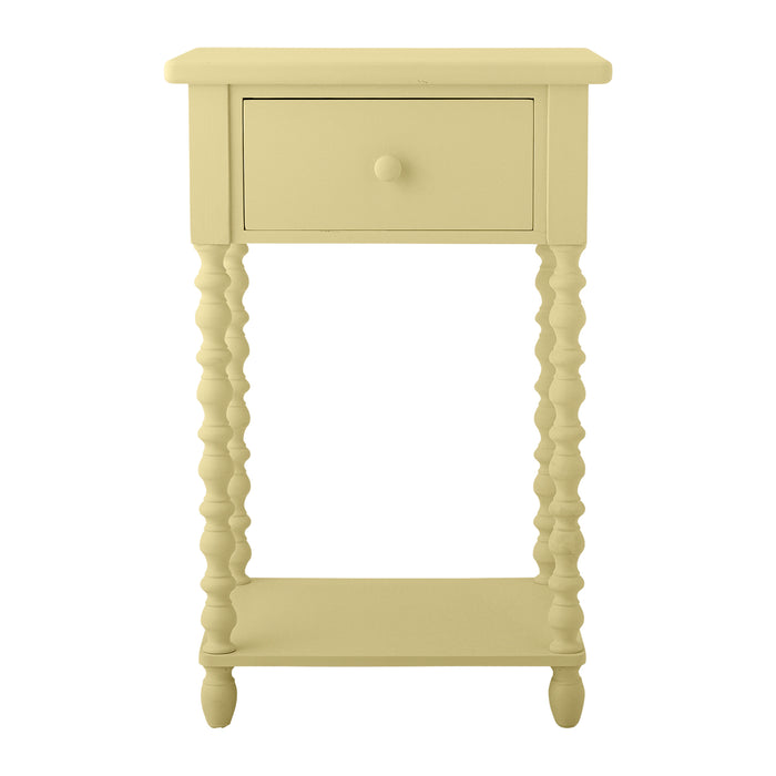 Bloomingville Salino Bijzettafel met Lade - Geel