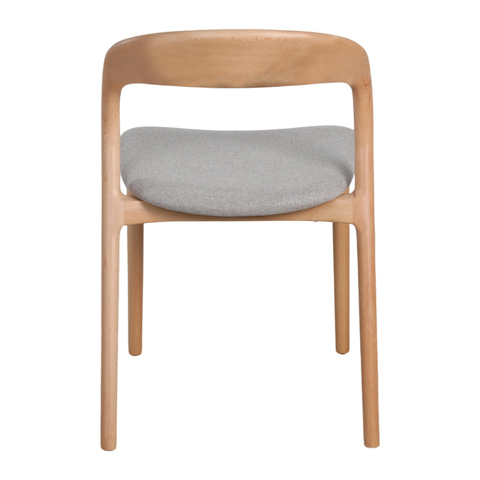 by fonQ Solea Eetkamerstoel - Grijs / Naturel