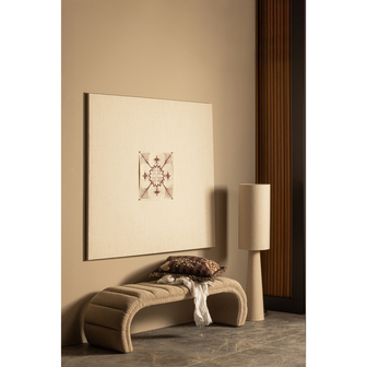 WOOOD Traffic Bankje - Polyester - Naturel - 47x160x47