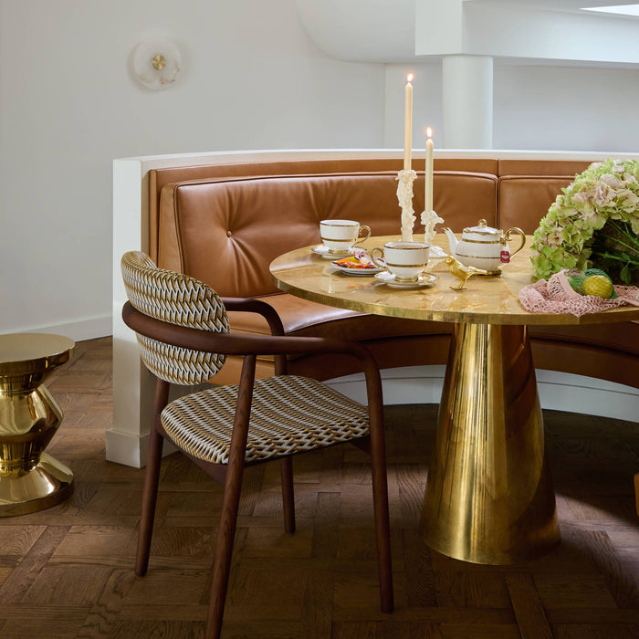 POLSPOTTEN Zig Zag Bijzettafel - Goud