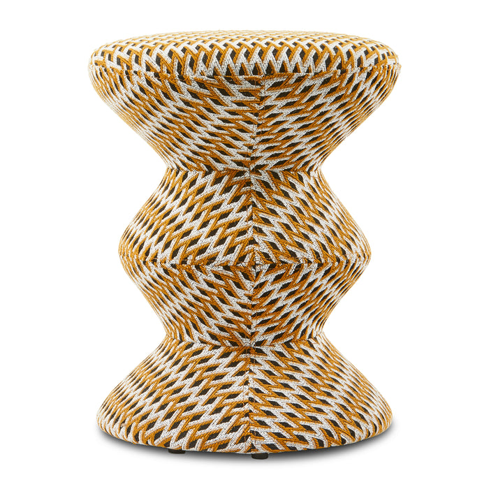 POLSPOTTEN Zig Zag Kruk - Oker