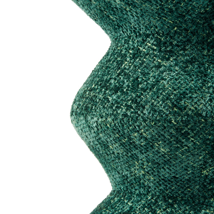 POLSPOTTEN Zig Zag Kruk - Donkergroen