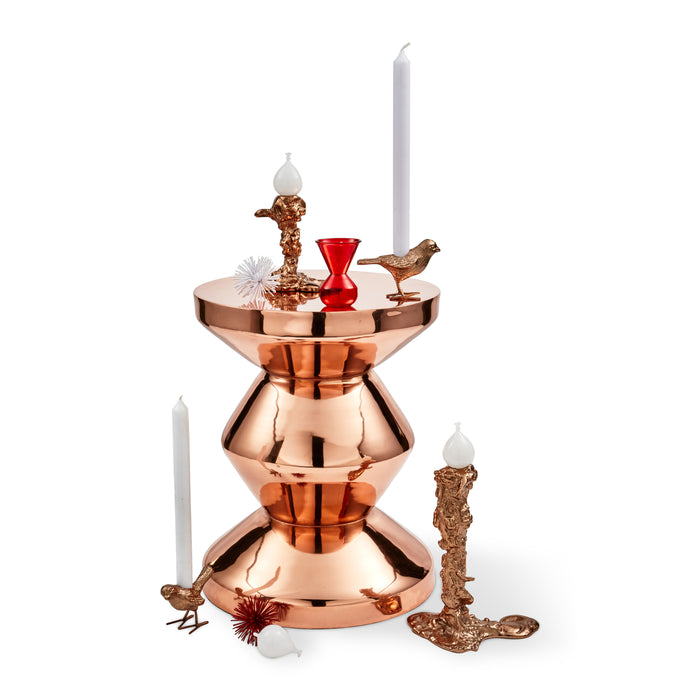 POLSPOTTEN Zig Zag Bijzettafel - Rosé Goud