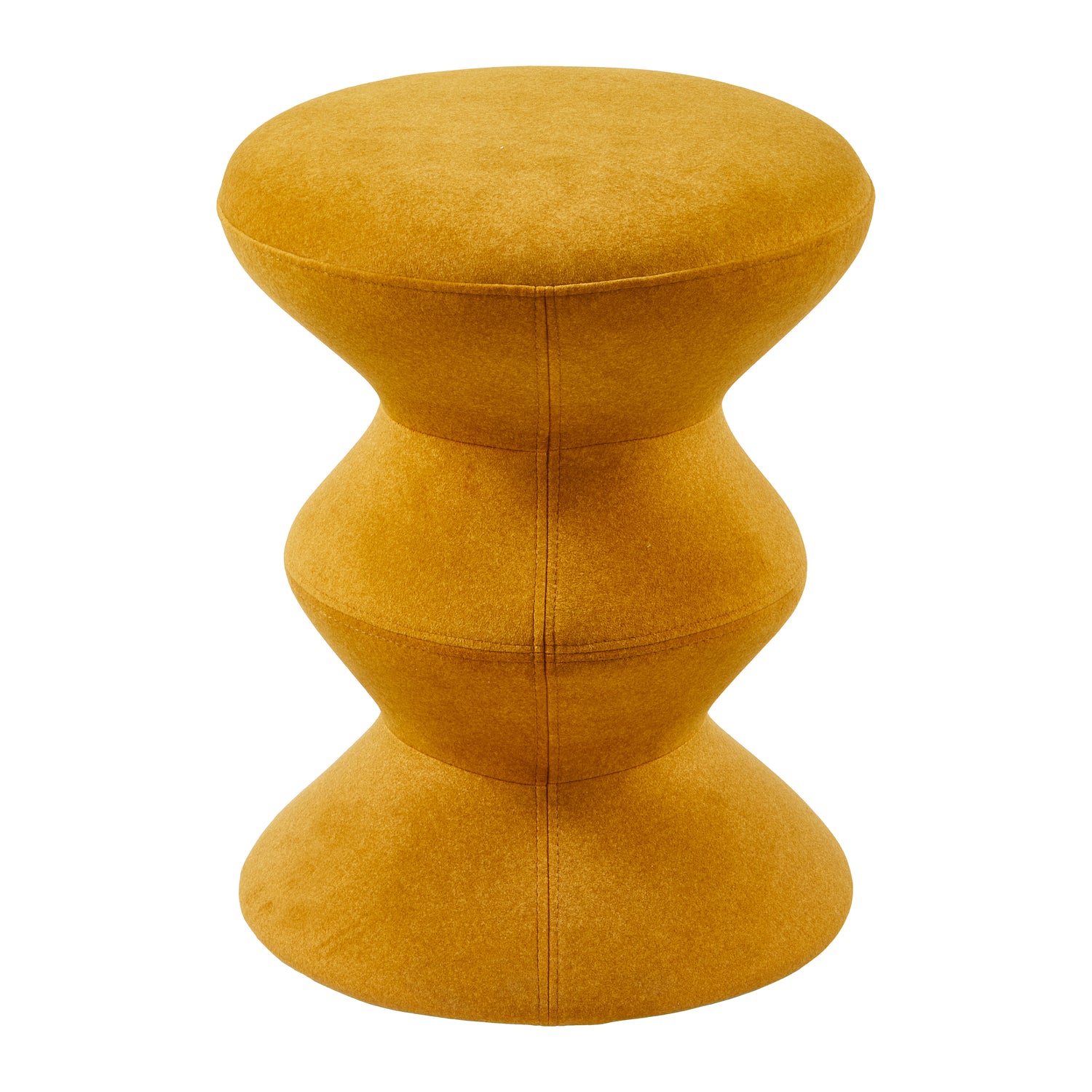 POLSPOTTEN Zig Zag Kruk - Geel