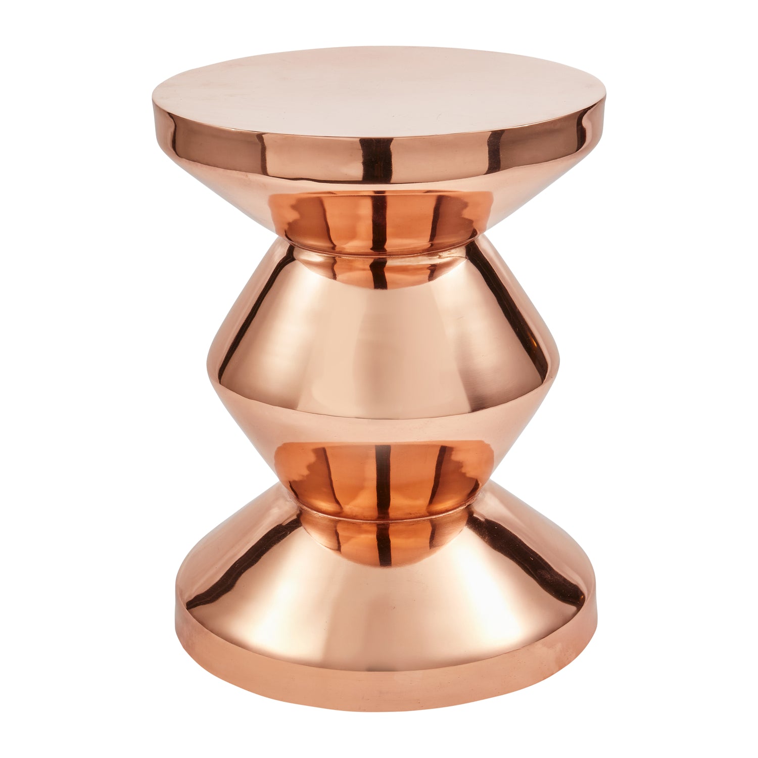 POLSPOTTEN Zig Zag Bijzettafel - Rosé Goud