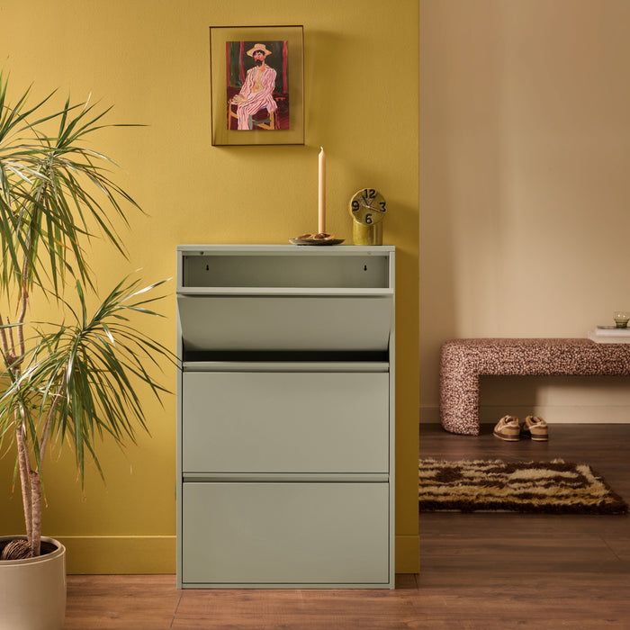 by fonQ Klip Schoenenkast - 3 Vakken - Taupe