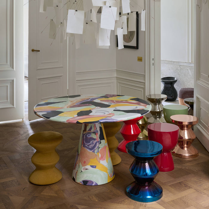 POLSPOTTEN Zig Zag Bijzettafel - Blauw