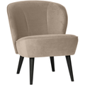 WOOOD Sara Fauteuil - Velvet - Khaki - 59x71x70