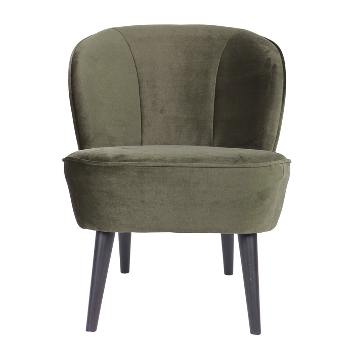 WOOOD Sara Fauteuil - Warm Groen
