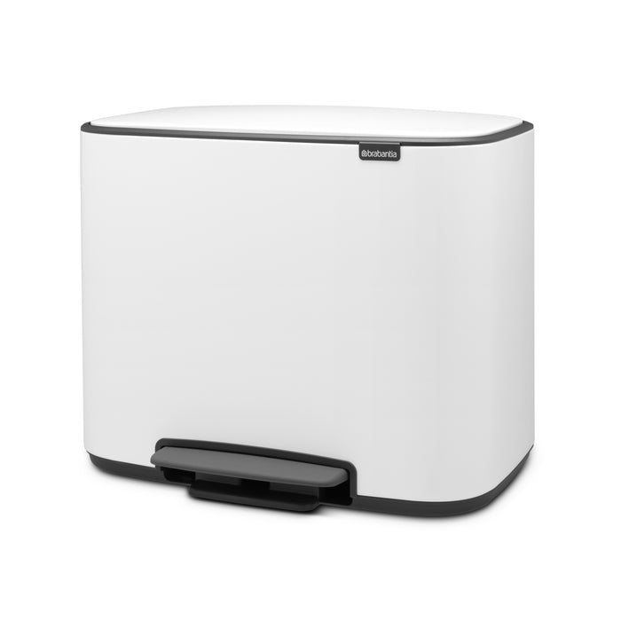 Brabantia Bo Pedaalemmer 3 x 11 L  - Wit
