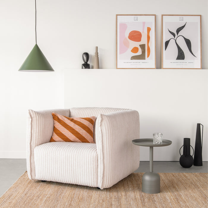 by fonQ Ribbon Fauteuil - Crème - Rib
