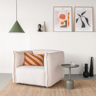 by fonQ Ribbon Fauteuil - Crème - Rib