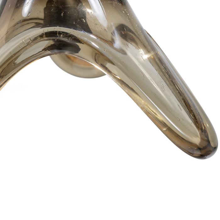 WOOOD Elle Hanglamp Groot - Glas - Groen - 17x25x22