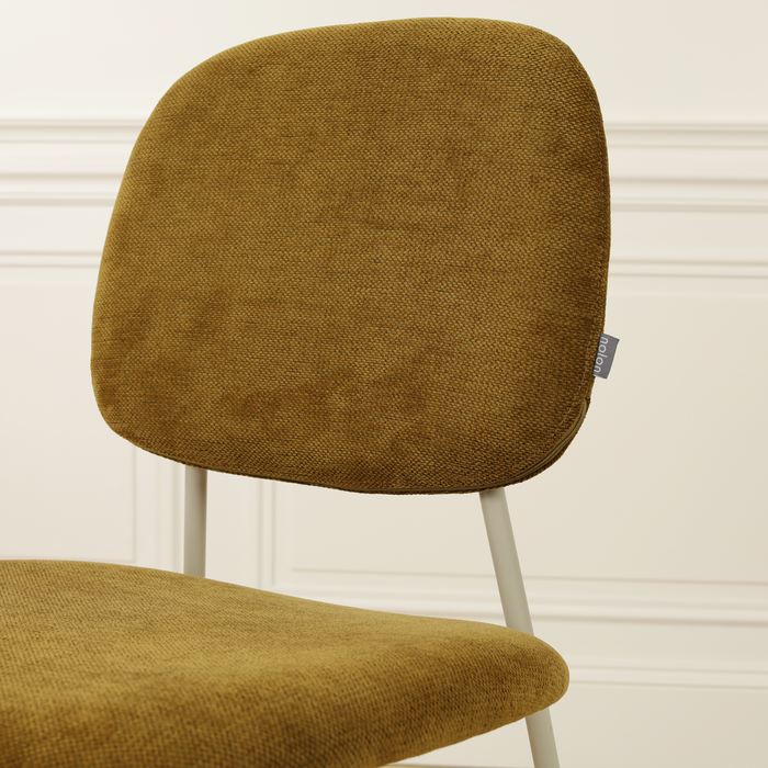 Nolon Jasmijn Barkruk Warm Groen - Grijsbeige