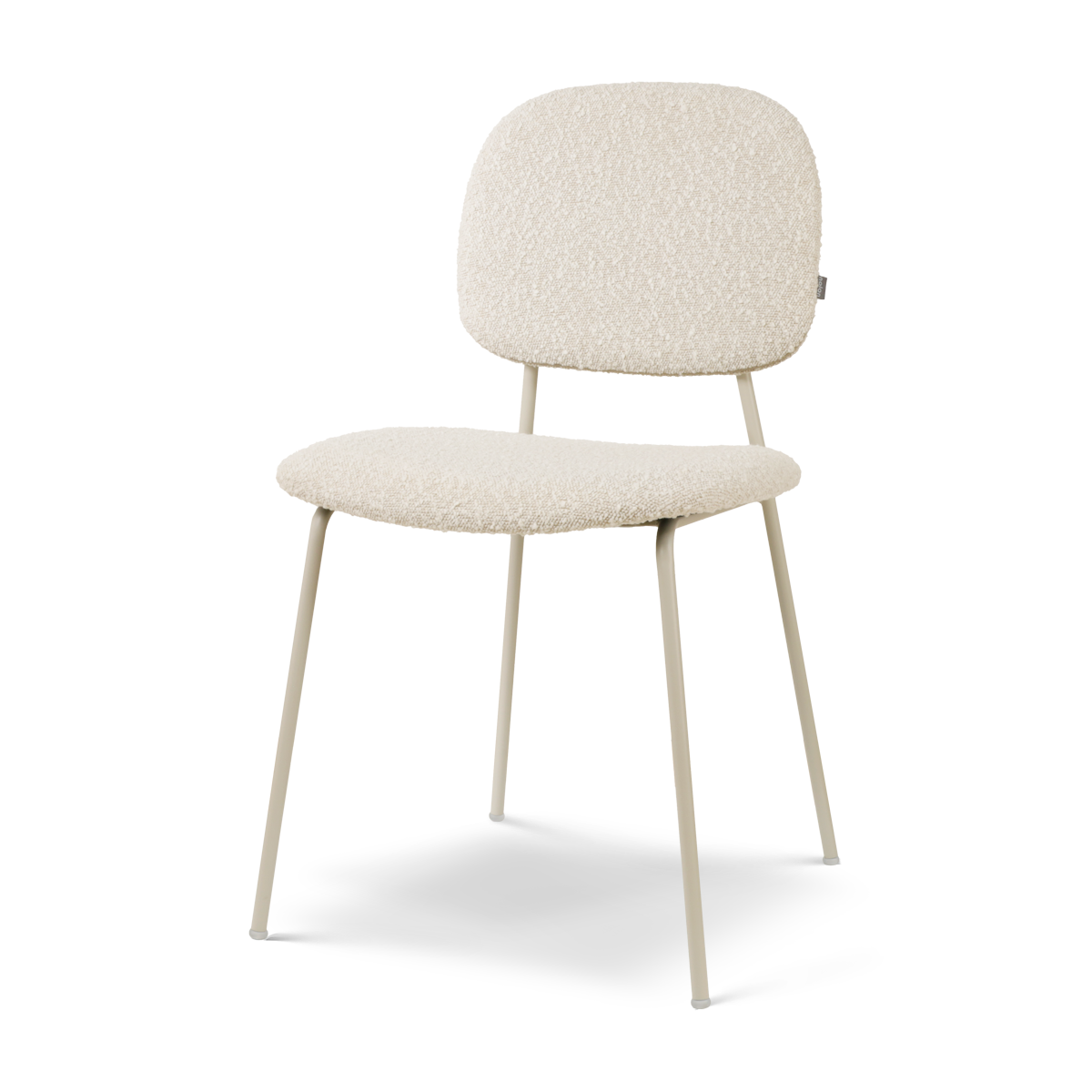 Nolon Jasmijn Eetkamerstoel Bouclé Beige - Grijsbeige