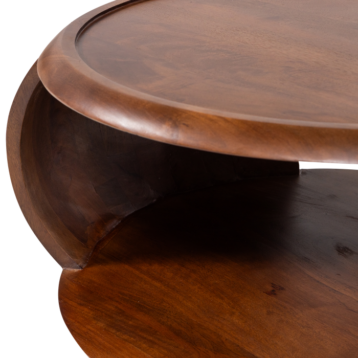 WOOOD Cole Salontafel - Mango Hout - Bruin - 36x72x72