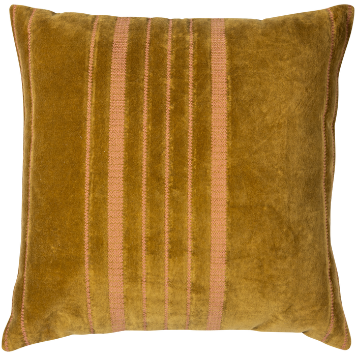 WOOOD Feis Kussens - Velvet stof - Roze|Naturel - Set Van 3