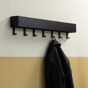 Spinder Design Dax Play 7 Wandkapstok H 12 cm - Zwart