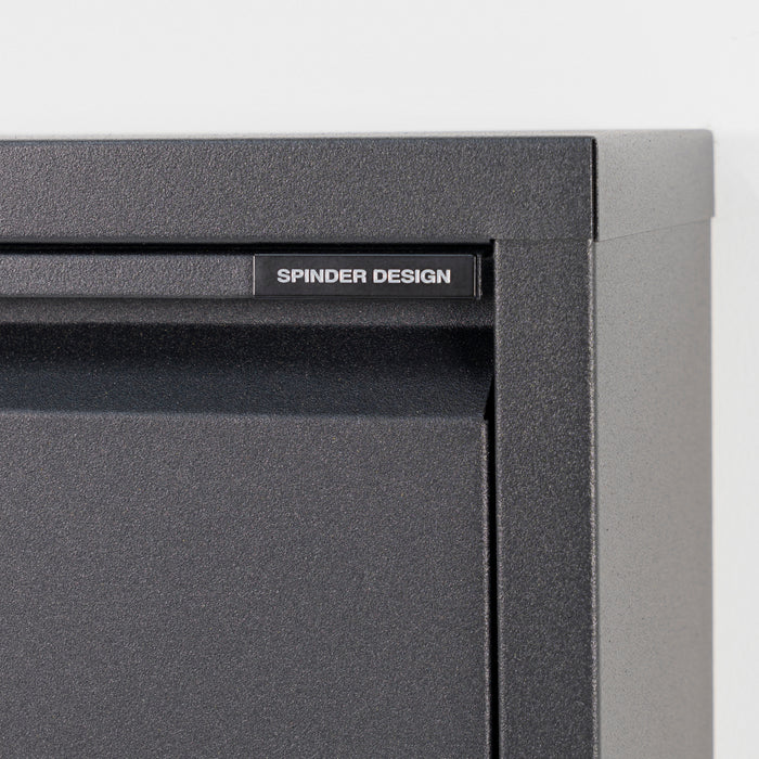 Spinder Design Billy 2 Schoenenkast - Zwart