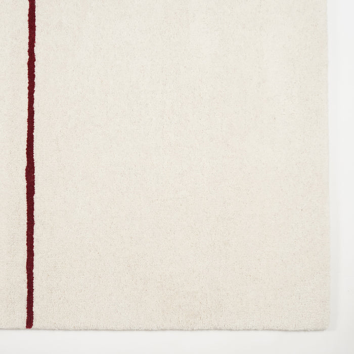 by fonQ Line Vloerkleed 200 x 300 cm - Rood