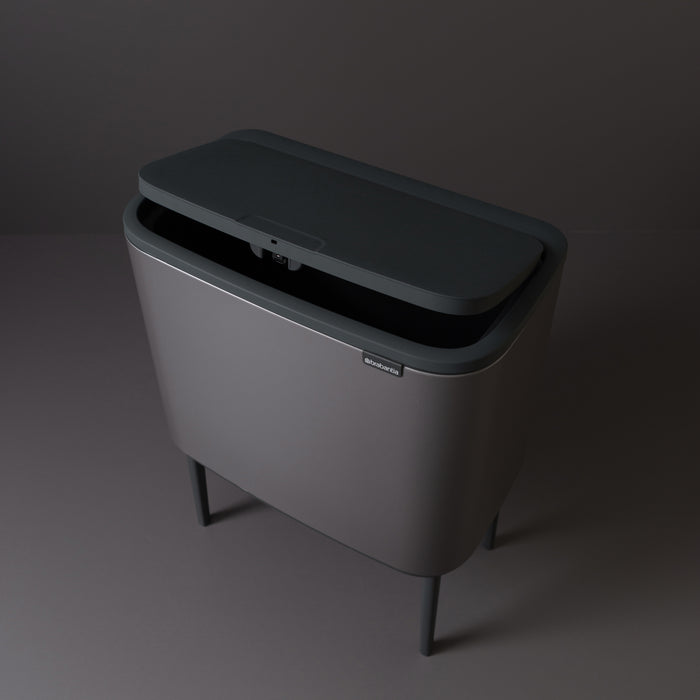 Brabantia Bo Touch Bin Afvalemmer 3 x 11 L - Platinum