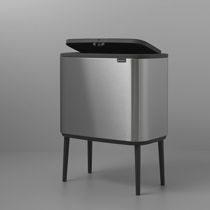 Brabantia Bo Touch Bin Afvalemmer 33 Liter (3x11 Liter) Vingerafdrukvrij