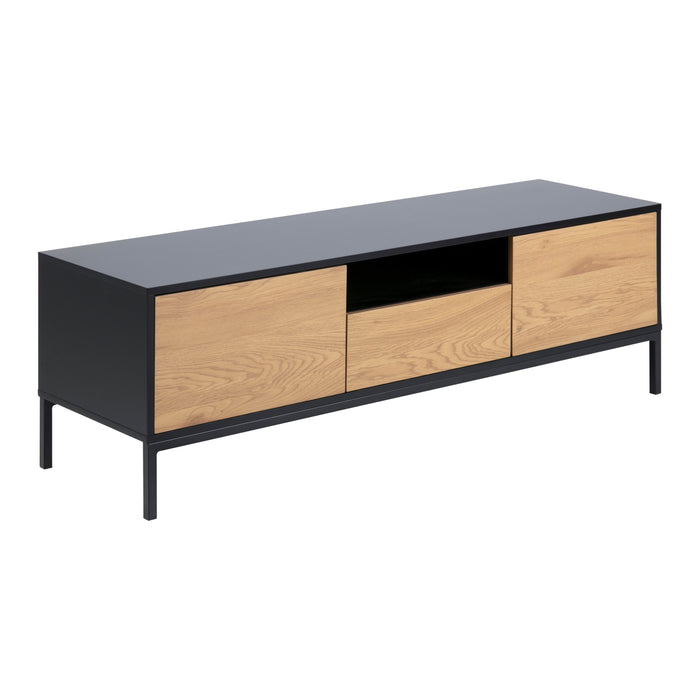 by fonQ  Jaxon Tv-meubel - Eiken / Zwart