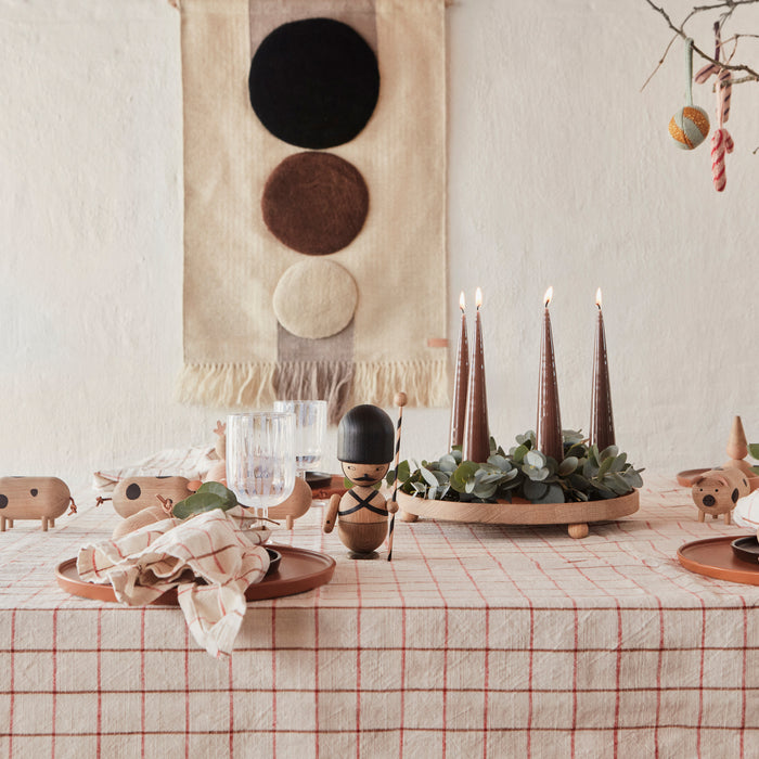 OYOY Maru Wandkleed - Bruin/Off white