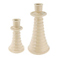 vtwonen Ceramic Kandelaar - Set van 2 - Ivoor