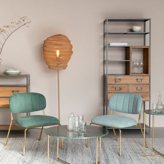 by fonQ basic Chique Salontafel Ø 70 cm - Groen