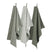 Walra Dry with Cubes Uni Keuken- en Theedoekset 3 st. - Groen