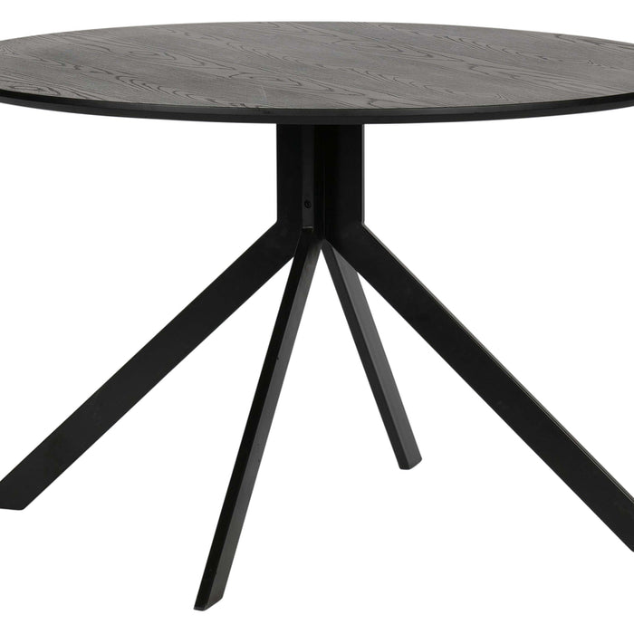 WOOOD Bruno Eettafel - Ø 120 cm - Zwart