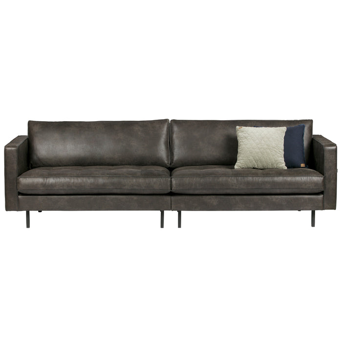 WOOOD Rodeo Classic 3-zitsbank - Eco-leder -  Zwart
