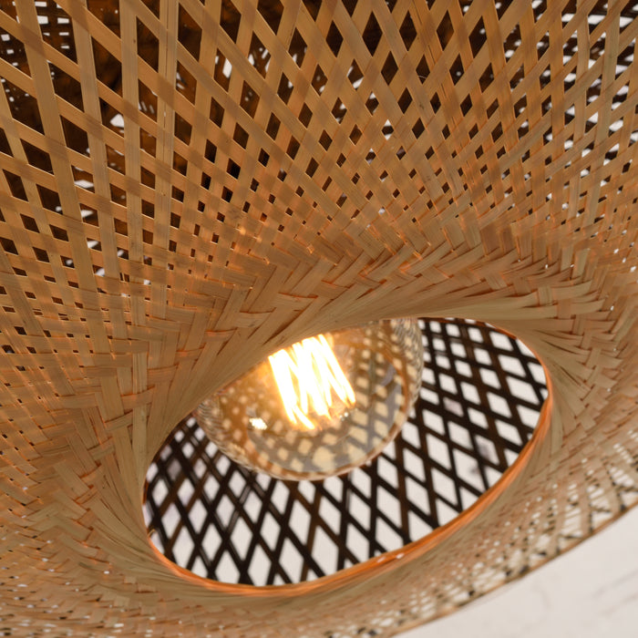 GOOD&MOJO Kalimantan Hanglamp Plat - Ø87cm - Naturel