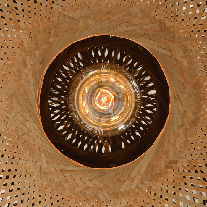 GOOD&MOJO Kalimantan Hanglamp Plat - Ø87cm - Naturel