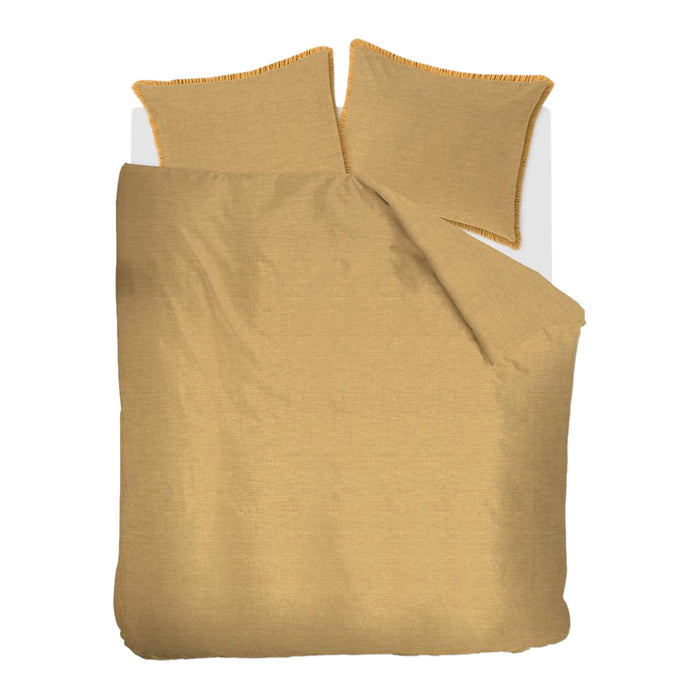 vtwonen Natural Stone Dekbedovertrek 240 x 200/220 cm - Fraying Yellow