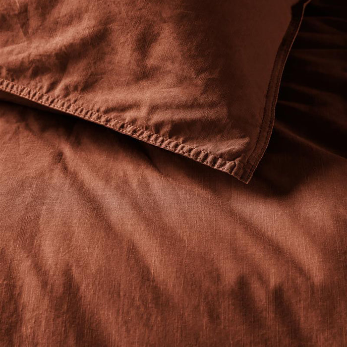 vtwonen Natural Stone Dekbedovertrek 140 x 200/220 cm - Terra