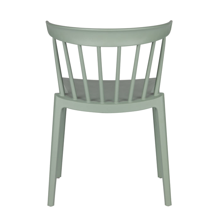 Woood Bliss Spijlenstoel  - Jadegroen