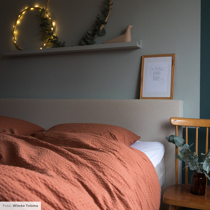 Crisp Sheets Dekbedovertrek 200 x 220 cm - Terracotta