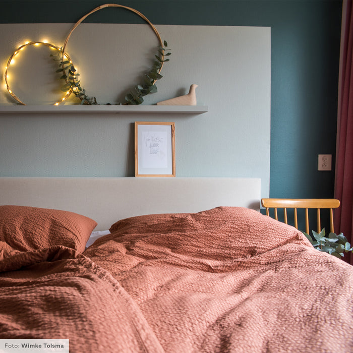 Crisp Sheets Dekbedovertrek 200 x 220 cm - Terracotta