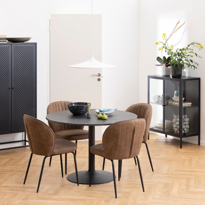 by fonQ basic Anderson Eettafel - Ø 110 cm - Zwart