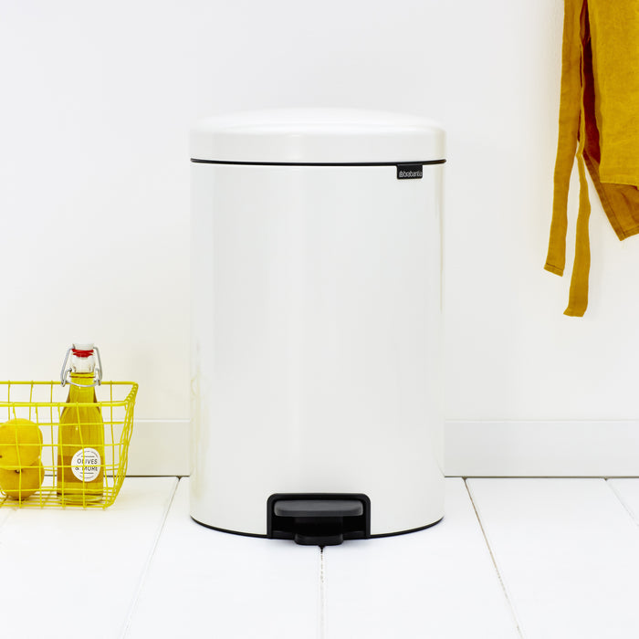 Brabantia NewIcon Pedaalemmer 20 L - Wit